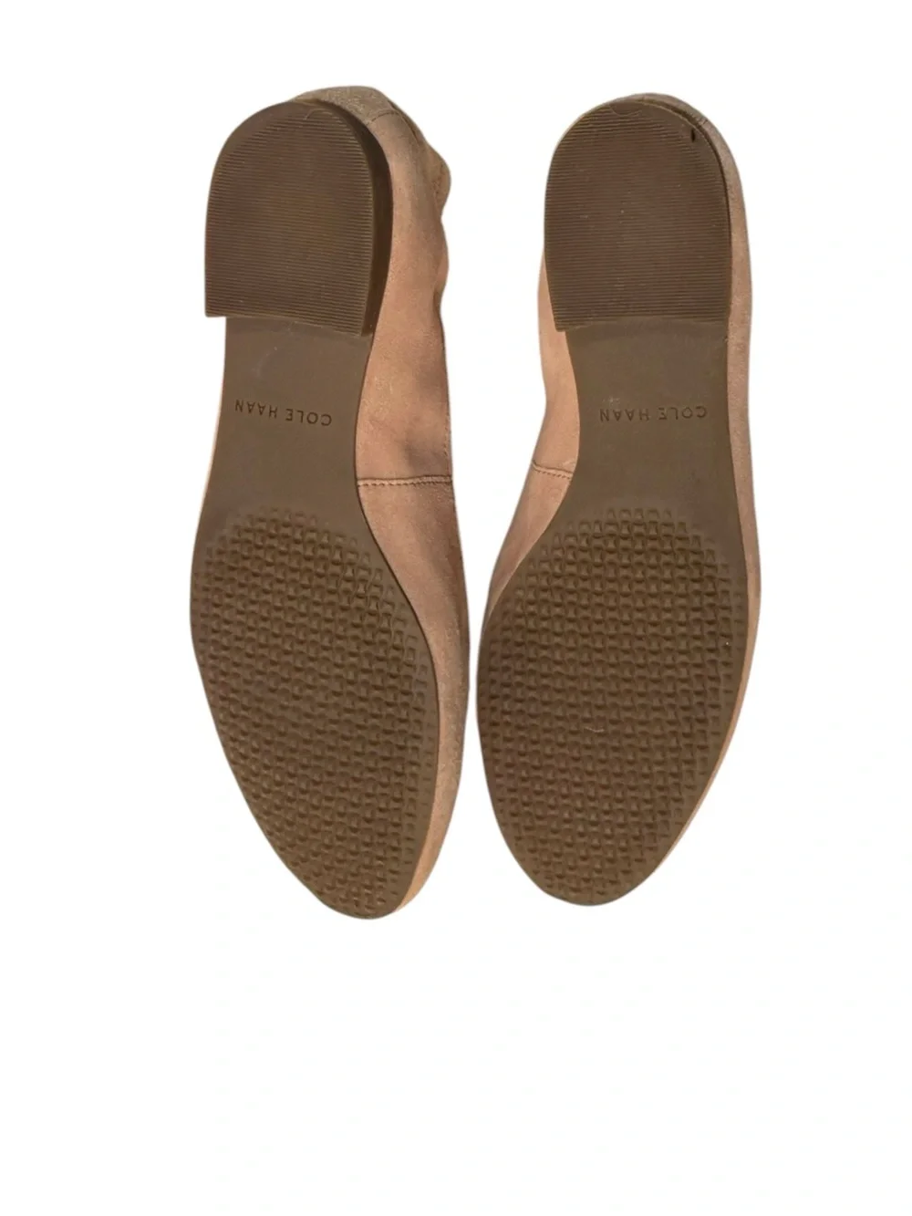 Cole Haan Blush Pink Suede Bow Ballet Flats